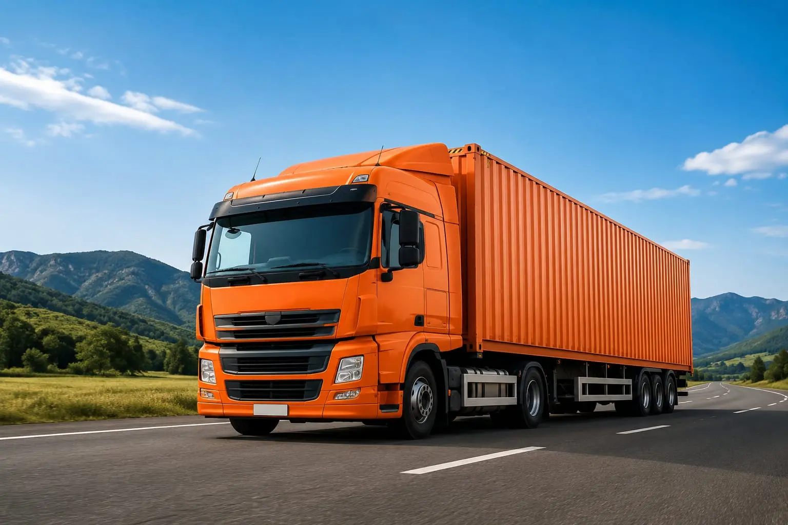 Land transportation truck